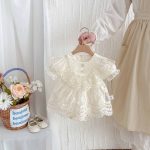 【66-90cm】ロンパース ベビー レース プリンセス - 画像 (2)