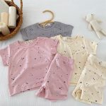 【80-130cm】セットアップ 女の子 コットン 星柄 プリント - 画像 (17)