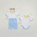 【66-90cm】ロンパース ベビー バイカラー シンプル - 画像 (9)