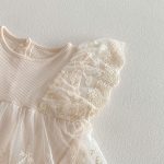 【66-90cm】ロンパース ベビー レース フリル - 画像 (8)