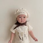 【66-90cm】ロンパースセット ベビー シェフ変装 シンプル - 画像 (11)
