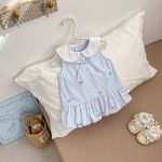 【73-120cm】ワンピース ベビー ストライプ ノースリーブ - 画像 (7)
