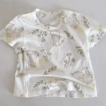 【66-100cm】Tシャツ ベビー うさぎor熊柄orノーカラー - 画像 (20)