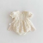 【66-90cm】ロンパース ベビー レース プリンセス - 画像 (7)