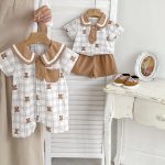 【66-100cm】ロンパースorセットアップ ベビー クマ セーラー - 画像 (6)