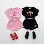 【80-130cm】セットアップ 女の子 ロサンゼルス プリント