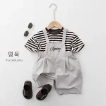 【80-130cm】Tシャツ ベビー ボーダー 通園・お出かけに - 画像 (7)
