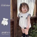 【66-90cm】ロンパース ベビー 可愛い 蝶結び フリル - 画像 (4)
