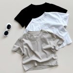 【80-130cm】半袖Tシャツ キッズ服 ベーシック 無地 クルーネック - 画像 (7)