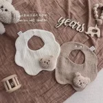 【GOODS】クマ付き 涎掛け カートゥーン かわいい