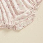 【59-90cm】ロンパース ベビー リボン パフスリーブ - 画像 (17)