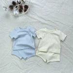 【73-100cm】セットアップ ベビー 韓国風 シンプル リブ - 画像 (12)