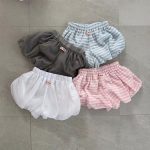 【73-120cm】ショートパンツ フリル ボンボンパンツ シンプル
