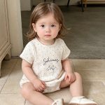 【66-90cm】ロンパース ベビー 柔らかい ドット シンプル - 画像 (4)