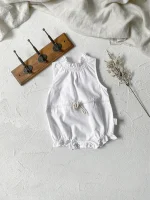 【66-90cm】ロンパース ベビー 韓国風 フリル襟 小花柄 - 画像 (11)