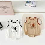 【66-90cm】ロンパース ベビー 犬柄 ノースリープ かわいい - 画像 (9)