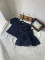 【73-100cm】セットアップ ベビー パフスリーブ スカート - 画像 (16)