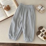 【80-130cm】パンツ ベビー ゆったり ダブルガーゼ 防虫 - 画像 (11)