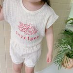 【80-130cm】セットアップ 女の子 レースフリル ノースリーブ - 画像 (8)