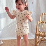 【66-90cm】ロンパース ベビー インスタ映え フリル袖 ラウンドネック - 画像 (10)