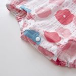 【66-90cm】ロンパース ピンク フラワー リボン ベビー服 - 画像 (10)