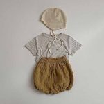 【73-100cm】ショートパンツ ベビー おむつ 対応 モンペ - 画像 (9)