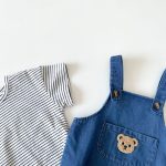 【66-90cm】サロペロンパースorTシャツ クマ柄 デニム ベビー服 - 画像 (15)