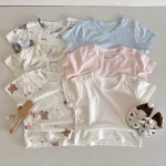 【66-100cm】Tシャツ ベビー うさぎor熊柄orノーカラー