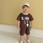 【80-150cm】セットアップorワンピース ブラウン スポーツ - 画像 (13)