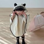 【GOODS】可愛い 帽子付き レインコート - 画像 (5)
