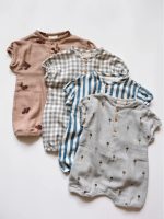 【73-90cm】ロンパース ベビー カジュアル シンプル