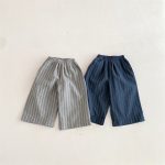 【80-120cm】ショートパンツ キッズ ストライプ カジュアル - 画像 (3)