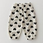 【73-90cm】パンツ ベビー 日焼け止め 花柄orハート柄 - 画像 (3)