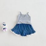 【73-100cm】トップスorショートパンツ ベビー フリル 韓国風 - 画像 (12)