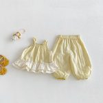 【73-100cm】セットアップ ベビー フリル シンプル