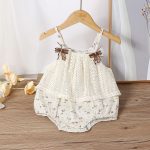 【66-90cm】キャミロンパース ベビー 花柄 かわいい - 画像 (3)