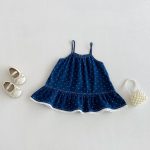 【73-100cm】ワンピース ベビー ハート キャミソール