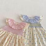 【80-130cm】ワンピース 女の子 ドット柄 薄手 おしゃれ - 画像 (13)