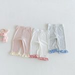 【73-100cm】パンツ ベビー フリル 通気性拔群 スウィート