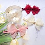 【GOODS】ヘアアクセサリー リボン付き ファッション 韓国風 - 画像 (4)