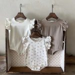 【66-90cm】ロンパース ベビー ストレッチで快適 シンプル