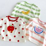 【73-110cm】トップスorパンツ ベビー プリント フルーツ - 画像 (5)