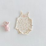 【66-90cm】ロンパース ベビー キャミソール シンプル