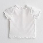 【73-120cm】Tシャツ ベビー 薄手 フリル シンプル - 画像 (8)
