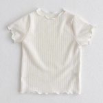 【73-120cm】Tシャツ ベビー 薄手 フリル シンプル - 画像 (10)