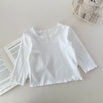 【73-100cm】半袖or長袖トップス ベビー 無地 合わせやすい - 画像 (10)