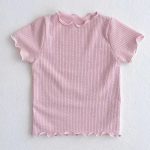 【73-120cm】Tシャツ ベビー 薄手 フリル シンプル - 画像 (12)