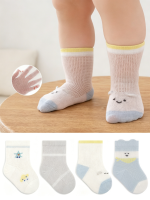 【GOODS】4足セット ソックス 薄手 カートゥーン