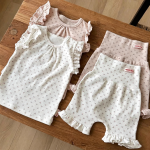 【73-120cm】セットアップ ベビー 花柄 ノースリープ