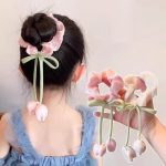 【GOODS】シュシュ 女の子 ヘアゴム チューリップフラワー